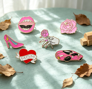 Épinglette rétro en émail, broche en métal tendance, épinglette mignonne de dessin animé, accessoires vestimentaires décoratifs en gros pour usine - Product Image 3
