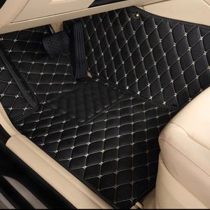 Alfombrilla de Coche de Cuero Antideslizante y Fácil de Limpiar, Accesorios Interiores para Automóvil, Impermeable, con Flecos, Diseño Iris Herb - Product Image 2