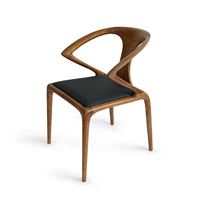Chaise de salle à manger nordique en bois massif avec accoudoirs, revêtement en tissu et cuir PU de luxe, style moderne, en bois de frêne, vente chaude