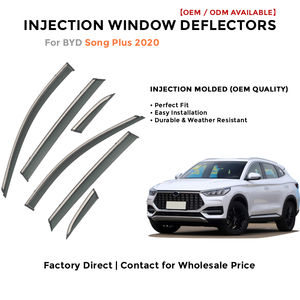 Déflecteurs de fenêtre latérale pare-pluie pour Toyota Cruiser 2019-2020 accessoires auto - Product Image 2