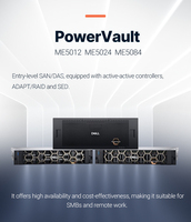 Nuevo Sistema de Almacenamiento de Datos en Red EMC con Interfaz USB de la Serie Powervault ME5084 de Doble Controlador Moderno, Matriz de Rack DEll