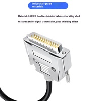 Grado Industrial 25 Pin DB9 Línea Serial DB15 Línea paralela DB25 Línea de conexión 9/15 Núcleo Cables de comunicación de carcasa de hierro único