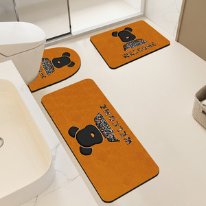 Alfombrillas <span class=keywords><strong>de</strong></span> tres piezas estilo diatomita para <span class=keywords><strong>baño</strong></span>, alfombra en forma <span class=keywords><strong>de</strong></span> U, alfombrillas absorbentes para lavabo <span class=keywords><strong>de</strong></span> secado rápido - Product Image 3