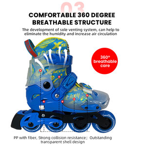 Nuovo Design Pattini in Linea Regolabili con 4 Ruote in PU, Cuscinetti ABEC-5, Guscio in PP, Punta in TPU X-tech X-C02 <span class=keywords><strong>per</strong></span> <span class=keywords><strong>Principianti</strong></span> <span class=keywords><strong>Adulti</strong></span>/Bambini - Product Image 6