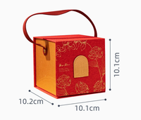Boîte à bonbons de luxe carrée en porcelaine, vide, portable, avec miroir et éclairage festif, pour cadeaux de demoiselles d'honneur haut de gamme et cadeaux de remerciement de mariage