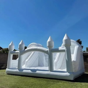 Château Gonflable Commercial à Louer, Château Cafecito (14x14 pieds) <span class=keywords><strong>pour</strong></span> Fêtes et Événements, Équipement de Jeu de Style Princesse <span class=keywords><strong>pour</strong></span> Jardin - Product Image 6