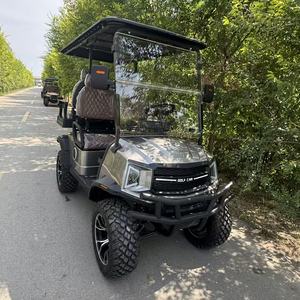 Nouvelle conception de voiturette de golf 4 places homologuée pour la route, tout-terrain, avec <span class=keywords><strong>grand</strong></span> écran tactile et batterie électrique 60v pour utilisation en <span class=keywords><strong>club</strong></span> - Product Image 1