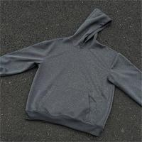 Sweat à capuche unisexe noir 100% coton Sweat-shirt graphique avec logo personnalisé de haute qualité pour hommes Saison d'automne sans capuche avec cordon de serrage