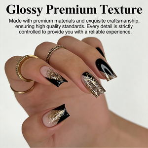 <span class=keywords><strong>Manucure</strong></span> française luxueuse style Ins, tendance et brillante, pour femmes, inspirée des États-Unis et de l'Europe, W302 - Product Image 6