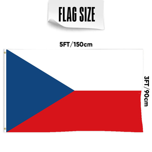 Le drapeau de la <span class=keywords><strong>République</strong></span> <span class=keywords><strong>tchèque</strong></span> en gros personnalisé tous les pays drapeau national 3x5 FT extérieur suspendu fibre de polyester livraison rapide - Product Image 3