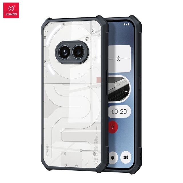 Xundd for Nothing Phone 2A Back Case Shockproof Shell PC+TPU Transparent Camera Protective Phone Cover for Nothing Phone 2