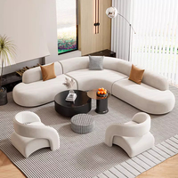 Canapé en tissu pour salon, design d'angle moderne, ensemble de canapés en L pour appartement, villa, salons de beauté, ensemble de tables basses, hôtel