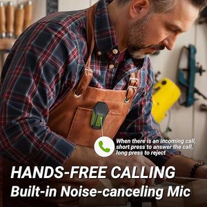 INGA Wearable for Speaker Mini Clip-on Portable Plastic Speaker <b>Light</b> Warning Lamp Built-in Mic Hands-Free Calling AirPlay - Product Image 6