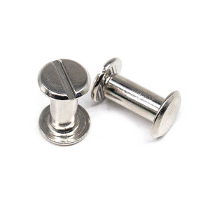 Vis Chicago nickelées mâle-femelle pour reliure d'album, <span class=keywords><strong>de</strong></span> <span class=keywords><strong>livre</strong></span> <span class=keywords><strong>de</strong></span> recettes, vis d'interverrouillage en stock - Product Image 6