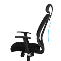 Chaise de bureau pivotante ergonomique de luxe en tissu maillé traditionnel, réglable en hauteur, pour usage commercial et exécutif, vente en gros