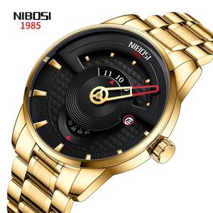 Drioshipping lujo hombres de acero inoxidable cuarzo reloj de pulsera ventana de cristal elegante negocios Relojes Hombre Ronda - Product Image 6