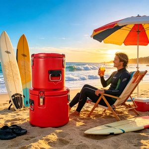 Custom Stainless Steel Insulated Cooler 3 Layer Bucket Multi-combination Food Container Household Commercial - Product Image 1
