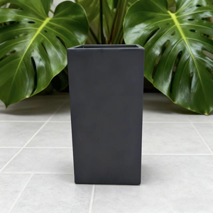 Vasi per Fiori e Piante da Interno ed Esterno, Decorativi per Balcone, Personalizzati, <span class=keywords><strong>in</strong></span> <span class=keywords><strong>Cemento</strong></span> <span class=keywords><strong>Bianco</strong></span> Goffrato, Ecologici e Durevoli - Product Image 1