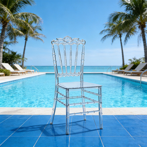 Silla de Oficina Apilable de Acrílico Transparente para Bodas y Eventos, Muebles de Cristal Transparente, Mejor Vendedor - Product Image 1