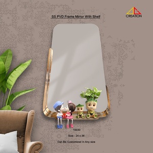 Espejo duradero SS PVD con marco 304 de acero inoxidable de alta calidad y revestimiento de PU para un brillo prolongado y un rendimiento libre de corrosión - Product Image 1