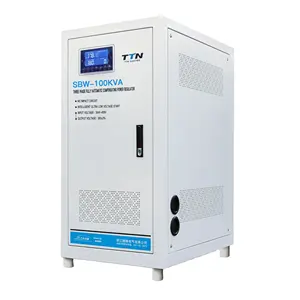 TTN 전 부하 전력 3 상 380V 440V AVR 50kva 100kva Cnc 물리 산업용 자동 전압 조정기