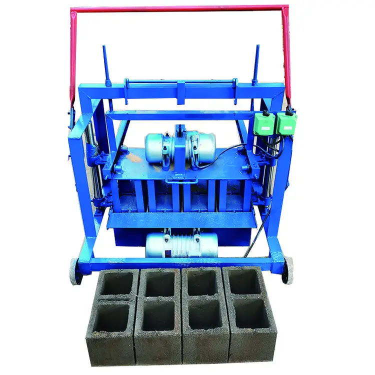Kenya malavi satılık kolay çimento kum tuğla şekillendirme makinesi makine içi boş tuğla blok yapma makinesi