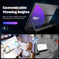 Monitor Portátil InnoView de 23.8 Pulgadas IPS LED LCD 100 HZ, Monitor IPS Portátil para Juegos, para Computadoras Portátiles, Teléfonos Móviles y Computadoras