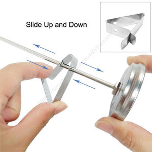 Thermomètre de cuisson professionnel Proins avec tige en acier inoxydable de 30 cm pour viande, barbecue, confiserie - Product Image 3