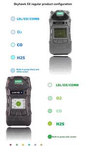 Batterie Li-ion Garantie 1 an Pompe de détection de méthane portable OEM Équipement industriel Analyseur de détecteur multigaz de précision <span class=keywords><strong>MSA</strong></span> - Product Image 5