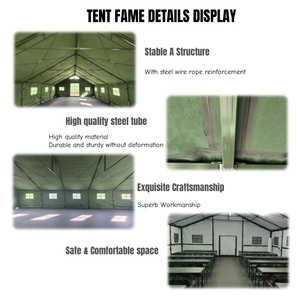 5x10m lớn cắm trại phong cách quân đội-Lều màu xanh lá cây cho lĩnh vực chiến thuật - Product Image 3