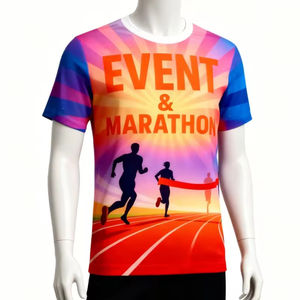 Muestras Gratis, Camiseta Deportiva Personalizada con Diseño de Ciudades como Boston, Londres, Berlín, Chicago, Tokio, Sublimada, para Maratón y Carreras - Product Image 2
