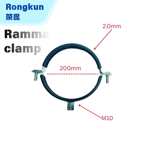 Morsetto per Tubi in Acciaio Inox Standard con Dadi M8+M10 e Guarnizione in Gomma, Sistema Metrico di <span class=keywords><strong>TheOne</strong></span> - Product Image 1