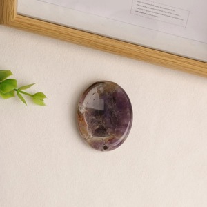 Piedra de Cristal Premium para la Ansiedad, Juego de Cristales Ovalados Tallados a Mano, Amatista Pulida, Cuarzo Rosa, Decoración Energética para Meditación - Product Image 3