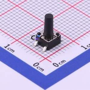 TS-1109S-C-K Tactile Switch SMD-4P,4.5x4.5mm Switch Single Pole Single Throw Round Button 2.6N Vertical Mount - Product Image 1