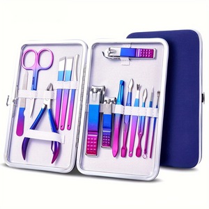 Set de <span class=keywords><strong>Manicura</strong></span> de Acero Inoxidable 10 en 1, <span class=keywords><strong>Kit</strong></span> de <span class=keywords><strong>Pedicura</strong></span> con Cortaúñas de 7/10/12/15 Piezas - Product Image 5