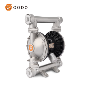 Bombas Neumáticas de Diafragma de Acero Inoxidable 304 GODO QBY3-50P, Bomba de Aire de Alto Flujo para Transferencia de Aguas Residuales - Product Image 1