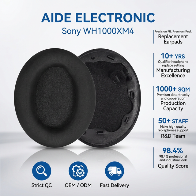 Cooling-Gel Earpads Replacement for Sony WH1000XM4 Headphones Ear Pads Cushions With High Density Noise Isolation Foam
