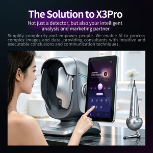 เครื่องวิเคราะห์ผิวหนังแบบสเปกตรัม AI สำหรับเดสก์ท็อป วิเคราะห์สิว ความชุ่มชื้น จุดด่างดำ พร้อมระบบจัดเก็บข้อมูลบนคลาวด์ - Product Image 3