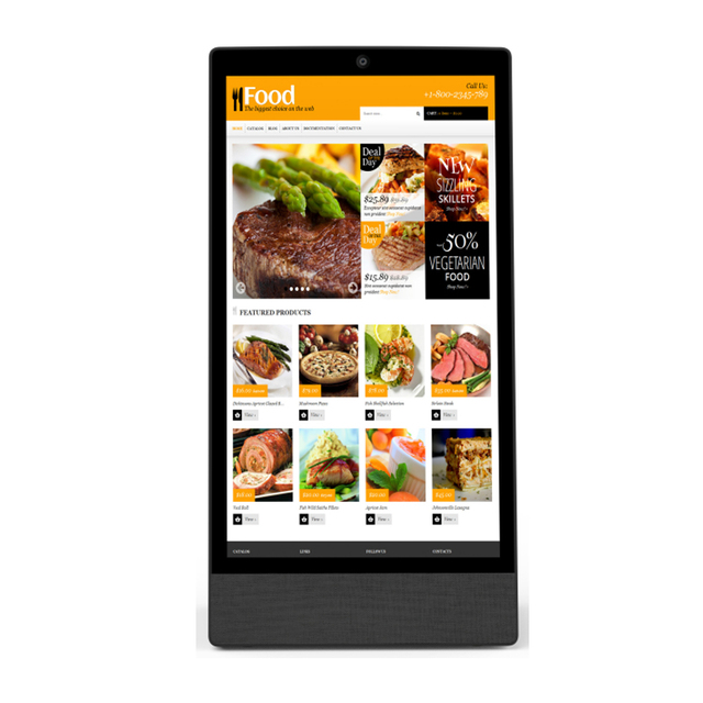 15.6 Inch Android 15 Tablet RK3576S 4GB+64GB 10-Point Touch with Text & Animation for Indoor/Outdoor Restaurant Self-Ordering