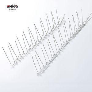 Púas antipájaros Meida de 50 cm con base rectangular de acero inoxidable para control de palomas BSK01 - Product Image 1