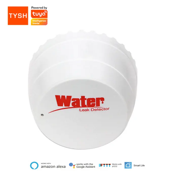 TYSH akıllı yaşam Tuya uzaktan kumanda düşük güç tüketimi Wifi su kaçak Alarm dedektörü akıllı ev için