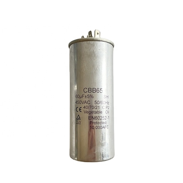 Cbb Sh Motor 40uf 50uf 450v 500v 600v Capacitor CBB60 Cbb65 Refrigerator Compressor Ac Motor Refrigerator Capacitor