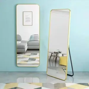 Moderne Home Ins Stijl Full-Length Glazen Make-Up Wandspiegel Stijlvolle Stereo-Aansluiting Voor Slaapkamer En Slaapzaal - Product Image 6