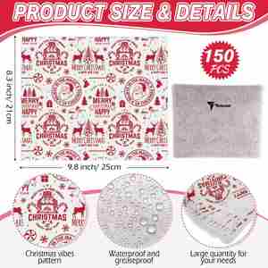 Custom Logo Printing Food Grade Hamburger Sandwich <b>Wrapping</b> Parchment Liners Dessert Decorations <b>Christmas</b> Greaseproof <b>Paper</b> - Product Image 2