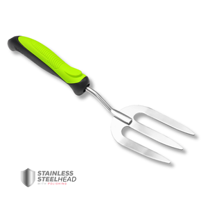 551035 Horquilla de Jardín de Acero Inoxidable de Alta Resistencia con Mango Ergonómico para Romper, Remover y Airear la Tierra - Product Image 1