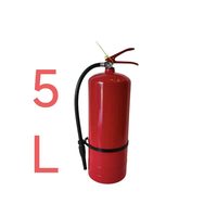 Extincteur à brouillard d'eau portable de 5 litres, valve à gâchette rouge, bouteille en acier durable pour la prévention des incendies en entrepôt, bureau et intérieur