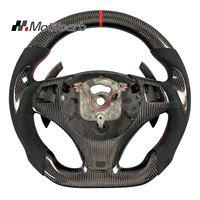 Volant en fibre de carbone personnalisé avec palettes de changement de vitesse pour BMW E82 E88 E90 E91 E92 M3 320d 330i 335i 135i 128i Coupé 2006-2013