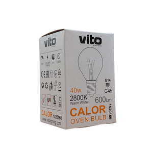 หลอดไฟเตาอบ 40W G45 E14 2800K แสงวอร์มไลท์ - Product Image 2