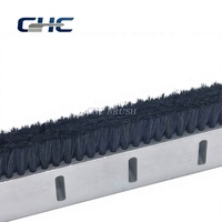 Brosses à ruban industrielles avec support en aluminium pour l'étanchéité anti-poussière