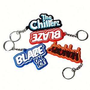 Eco-friendly Cheap No Minimum Custom 2d 3d Custom Shaped Words Print Epoxy Soft Pvc Keychain - Product Image 5
